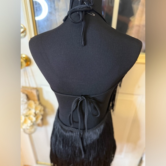 Kristine Black Tassel Romper - Picture 8 of 9